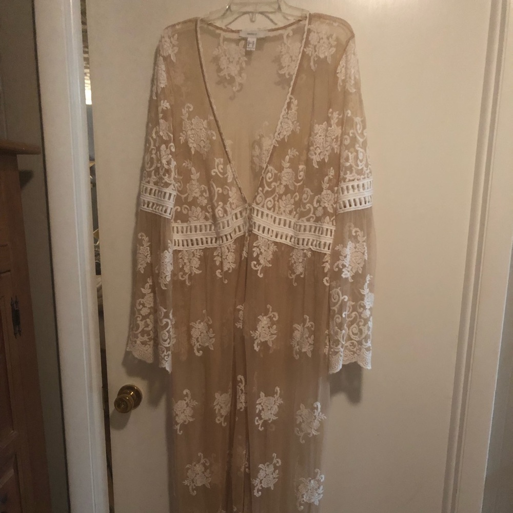 Shear lace cover up